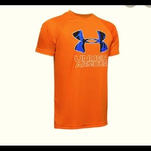 Boys' UA Tech™ Hybrid Print Fill Logo T-Shirt